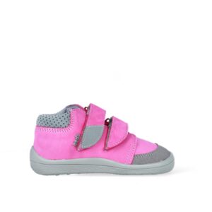 Beda Celoroční Nubuk Rita Pink Grey - Užší Kotník