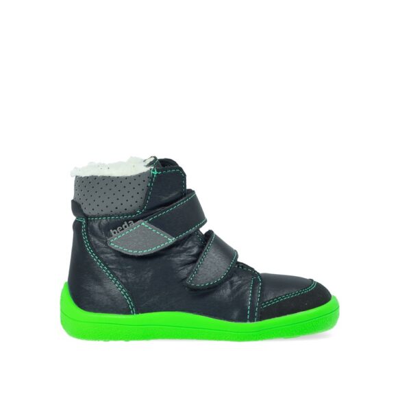 Beda Zimní Vyšší Marcus Black/Green - Užší Kotník
